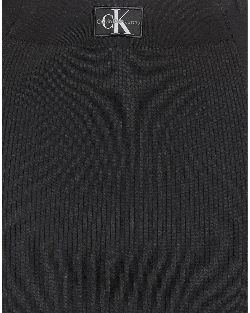Calvin Klein Black Maxi Skirt Lyocell, Polyamide, Elastane