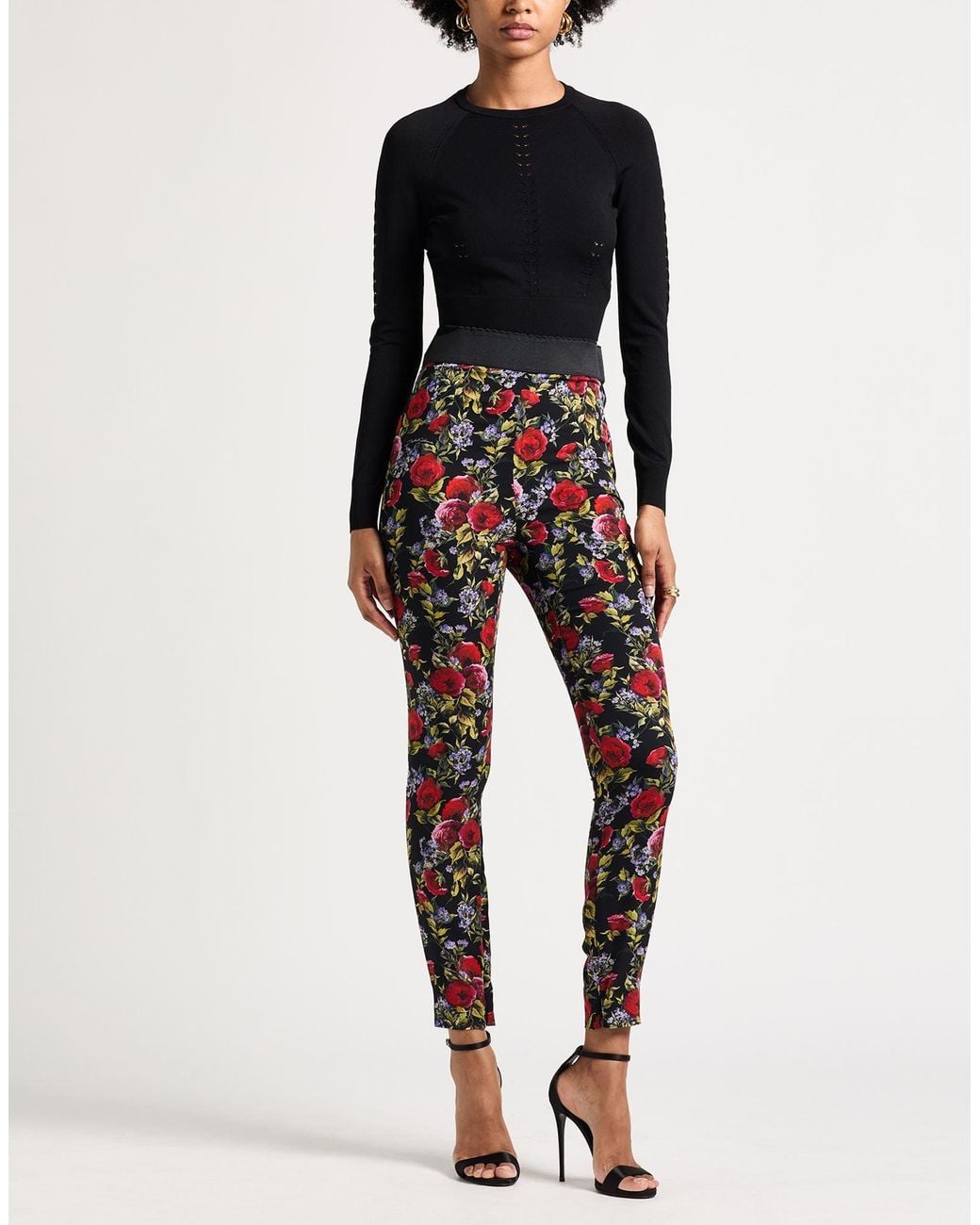 Dolce & Gabbana Black Sweater Viscose, Polyamide, Polyester