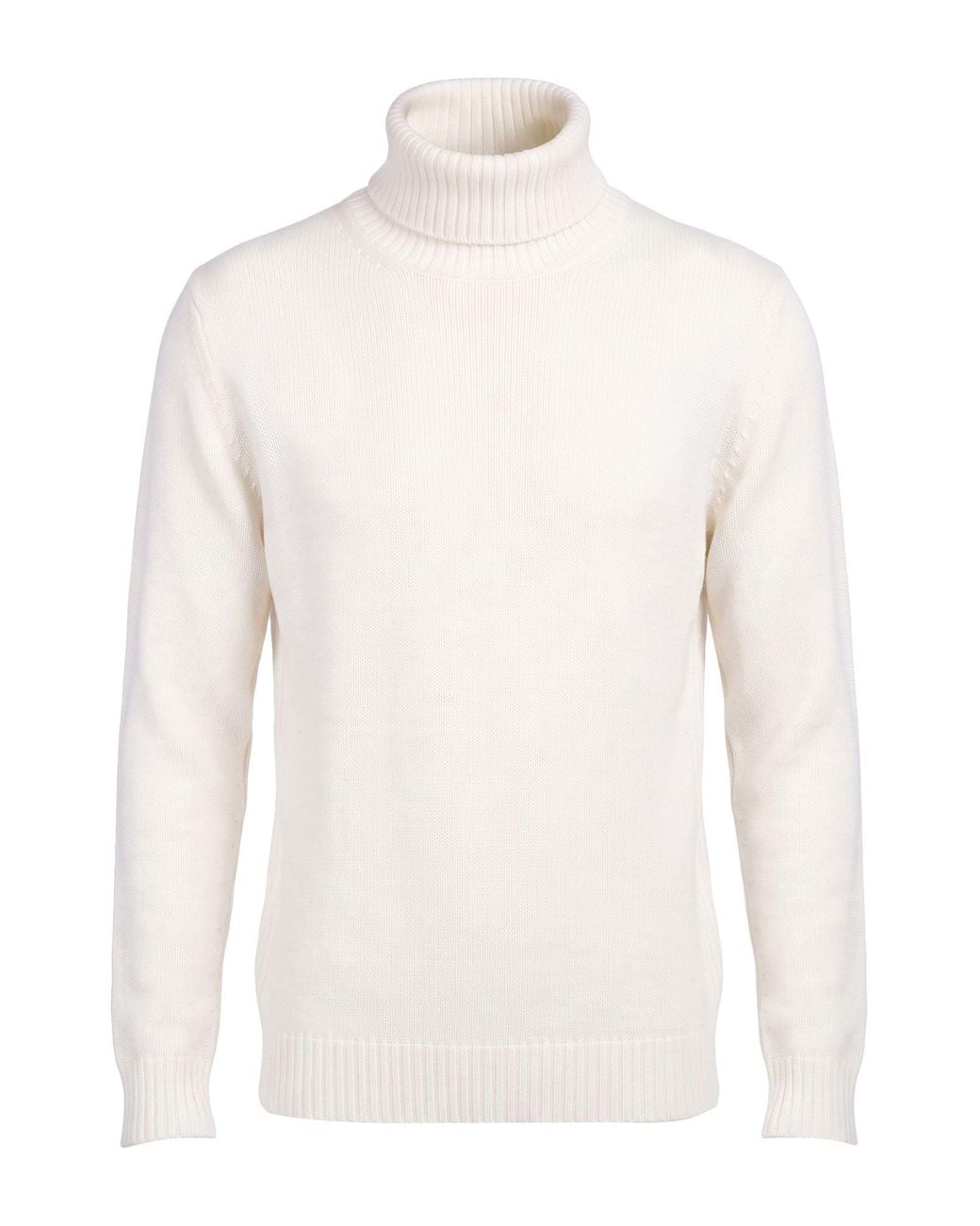 Kangra White Turtleneck Wool for men