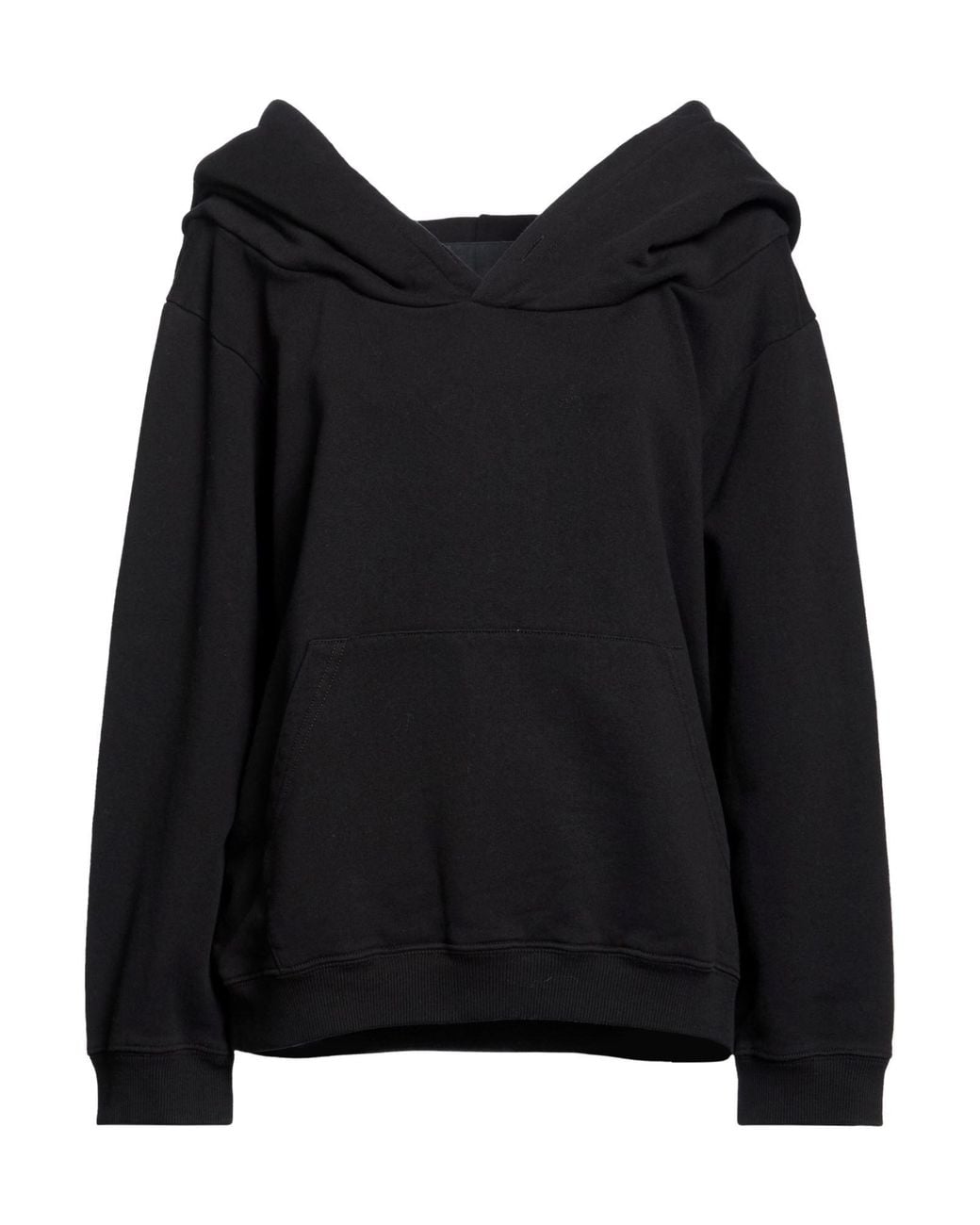 MM6 by Maison Margiela Black Sweatshirt Cotton