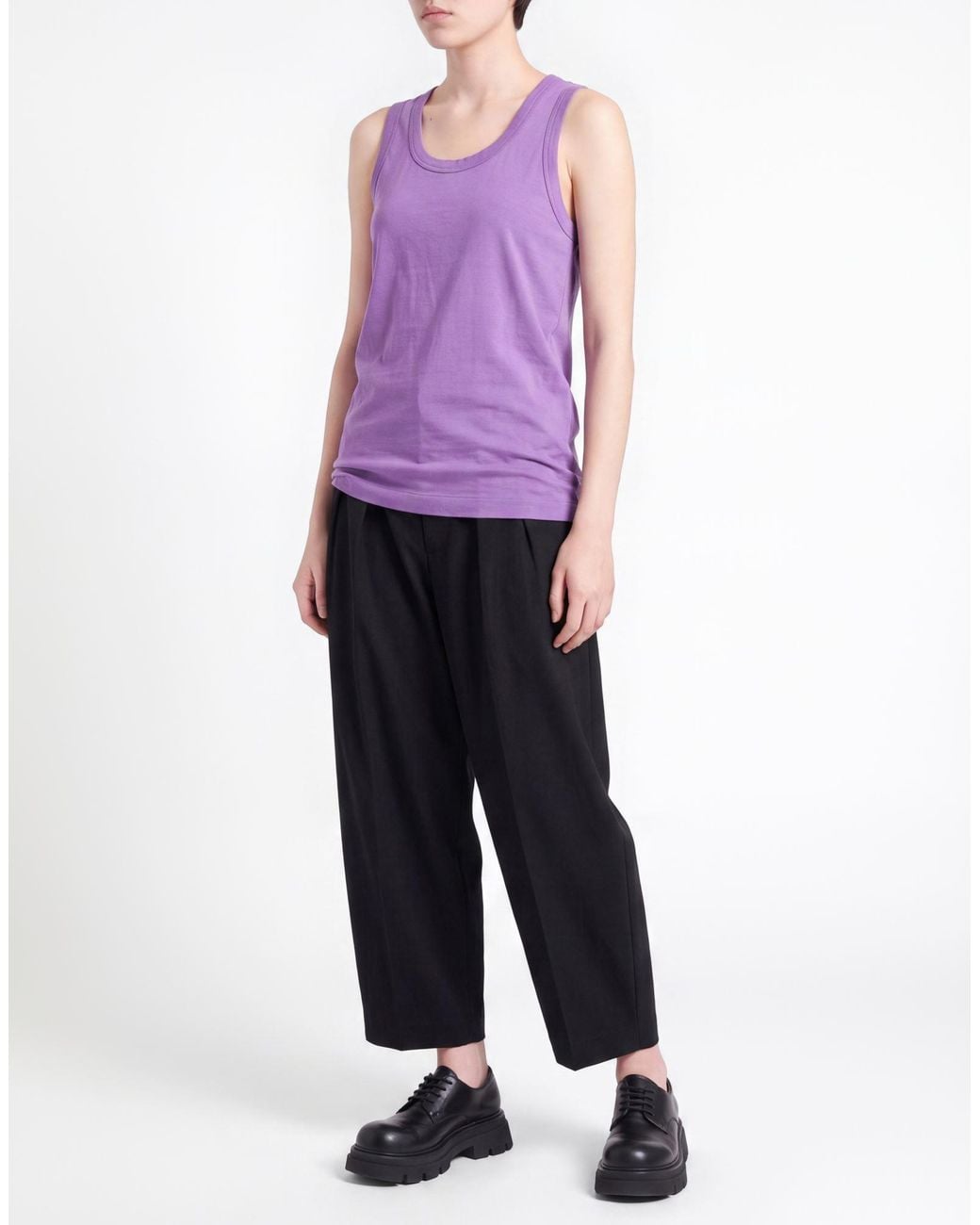 Comme des Garçons Purple Tank Top Cotton