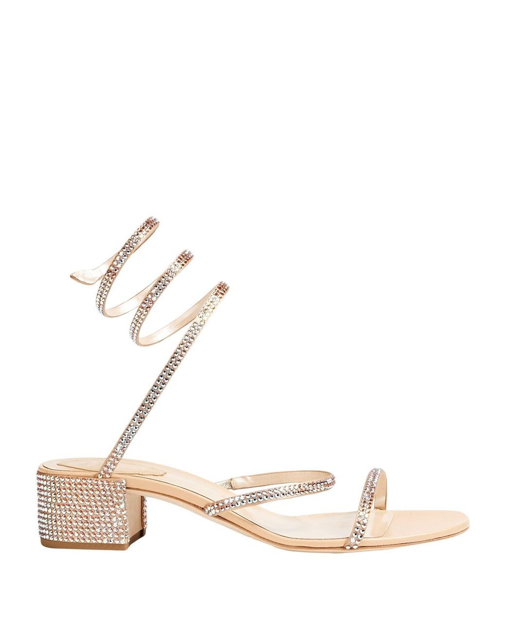 Rene Caovilla Sandals in Natural | Lyst