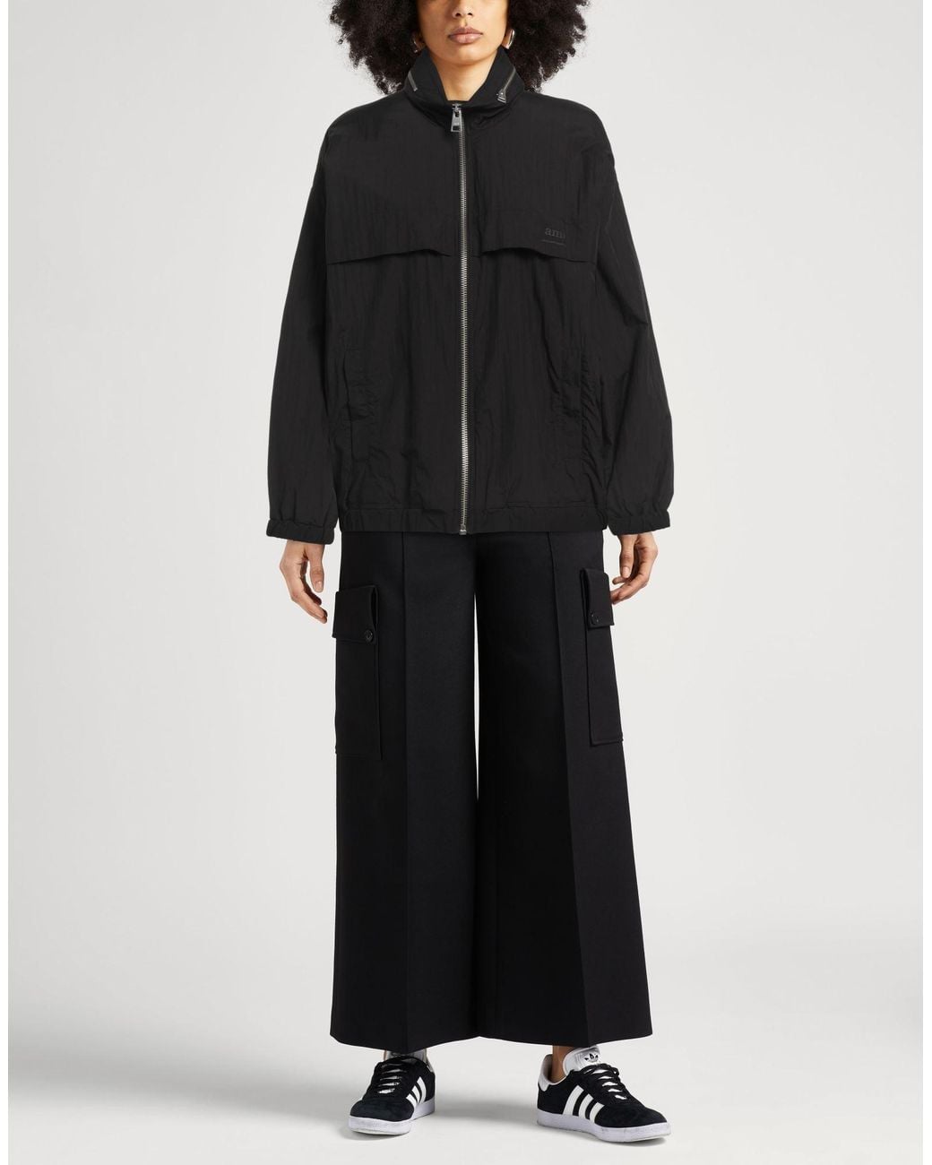 AMI Black Jacket Polyamide