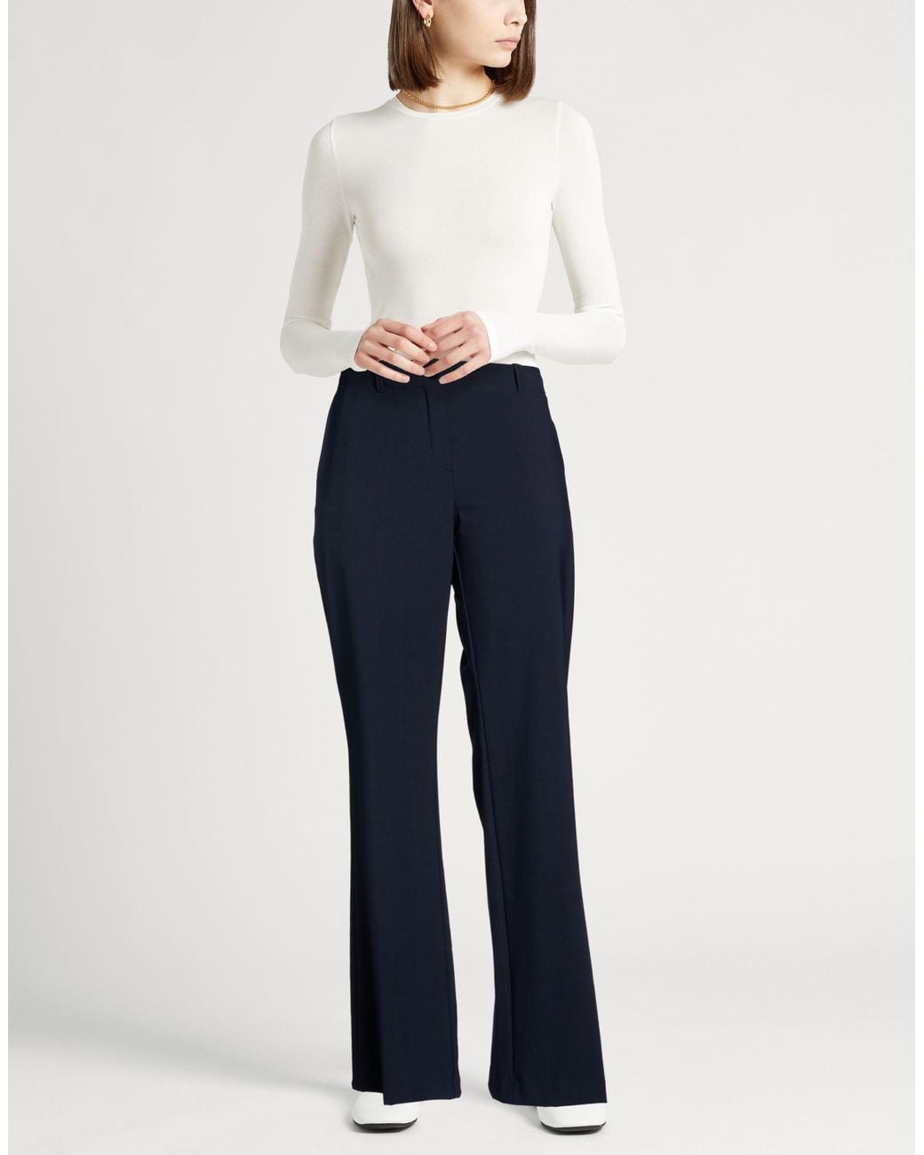 Ballantyne Blue Pants Polyester, Virgin Wool, Elastane