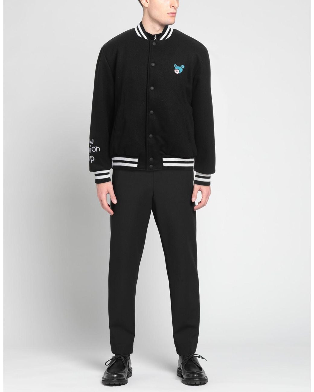 INBETWEENERS Black Jacket Polyester, Acrylic, Wool for men