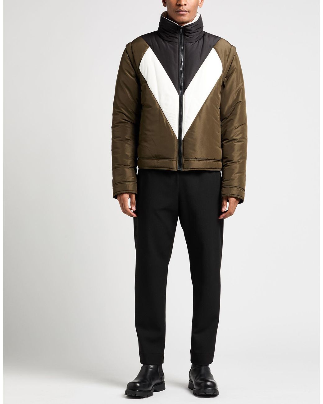 MSGM Black Jacket Polyester for men