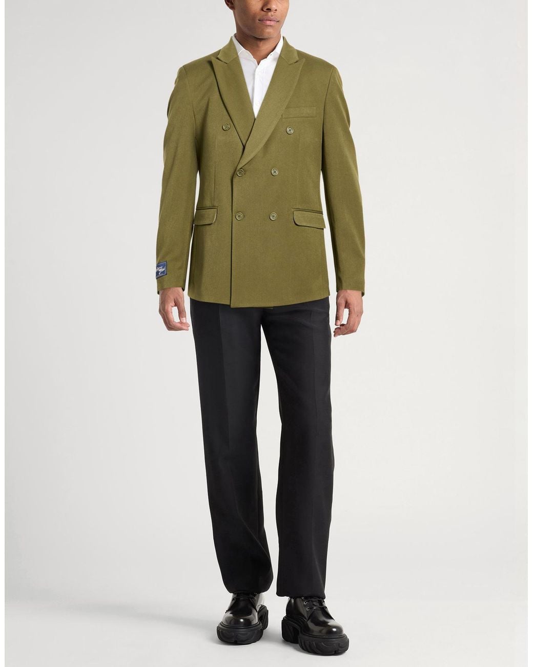 FAMILY FIRST Green Blazers for men