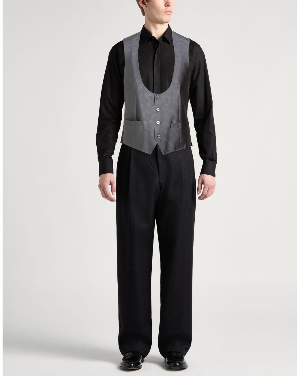 Corneliani Black Waistcoat for men
