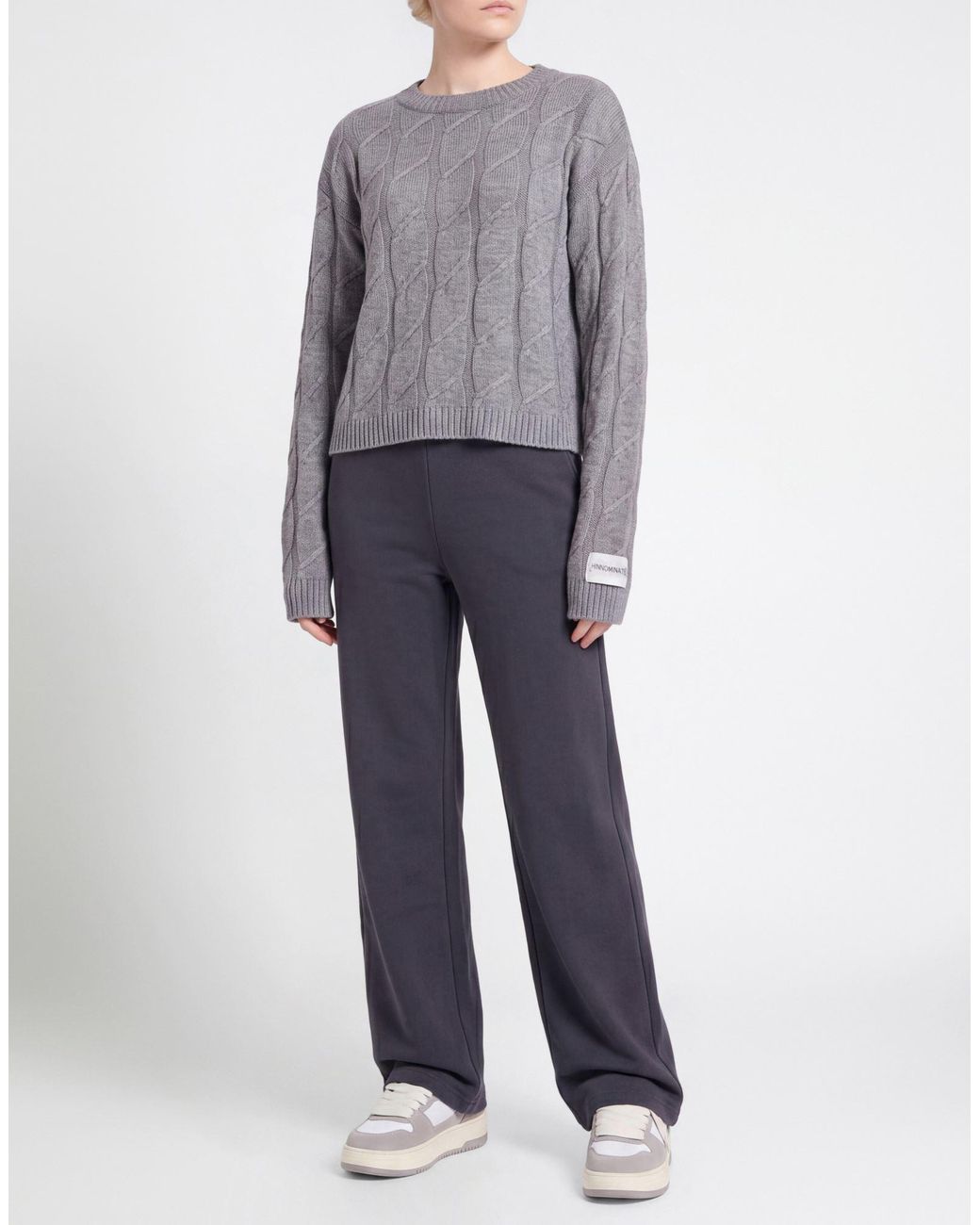 hinnominate Gray Sweater Viscose, Polyester, Polyamide