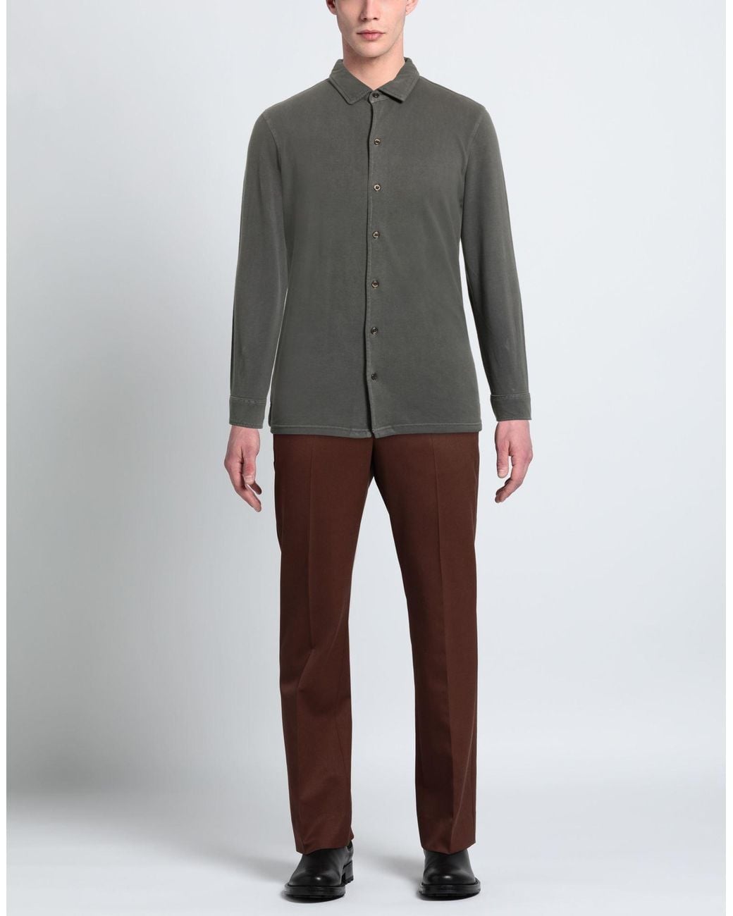 Cashmere Company Gray Shirt for men