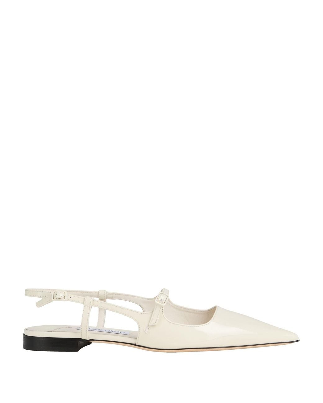 Jimmy Choo White Ballet Flats