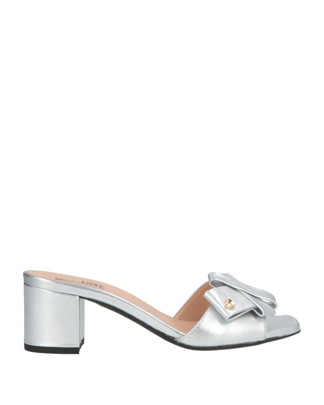 Love Moschino Metallic Sandals Leather