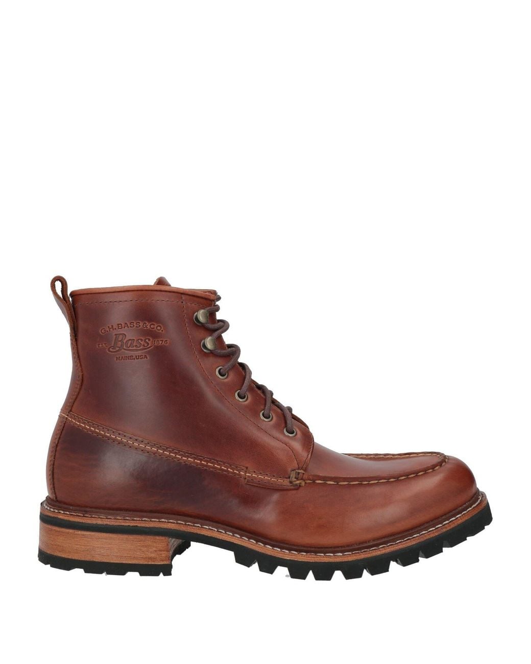 G.H.BASS Brown Scout Ankle Boots Leather for men
