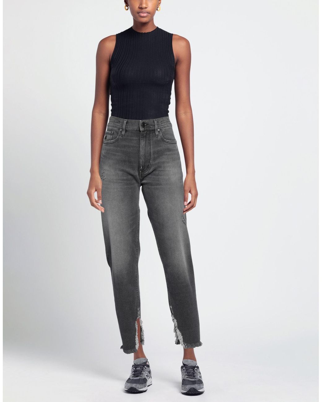 Jacob Cohen Gray Jeans Cotton, Elastane, Polyester