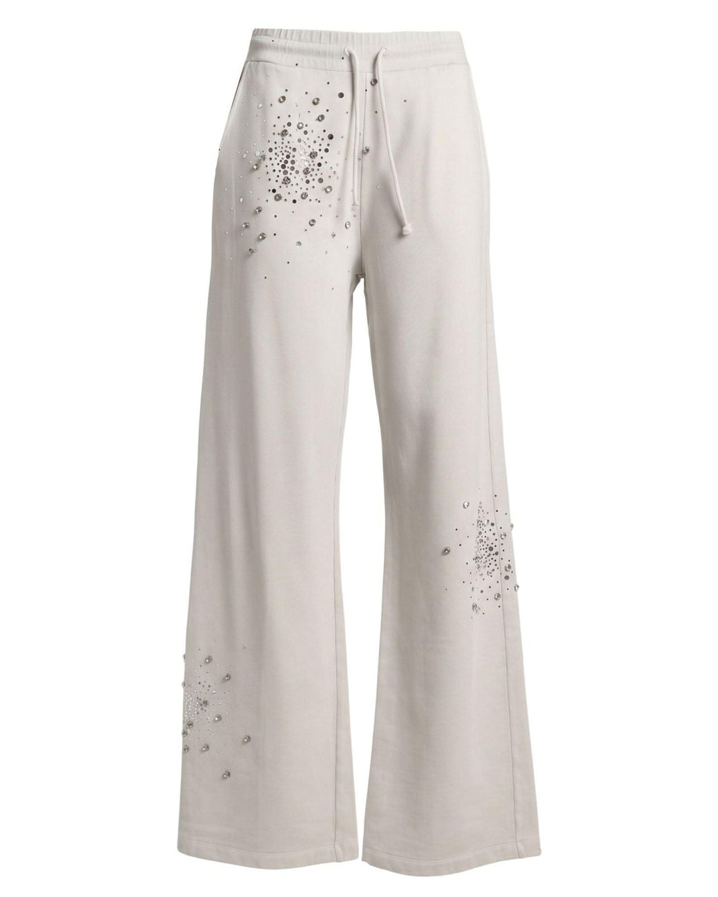 DES_PHEMMES Gray Light Pants Cotton