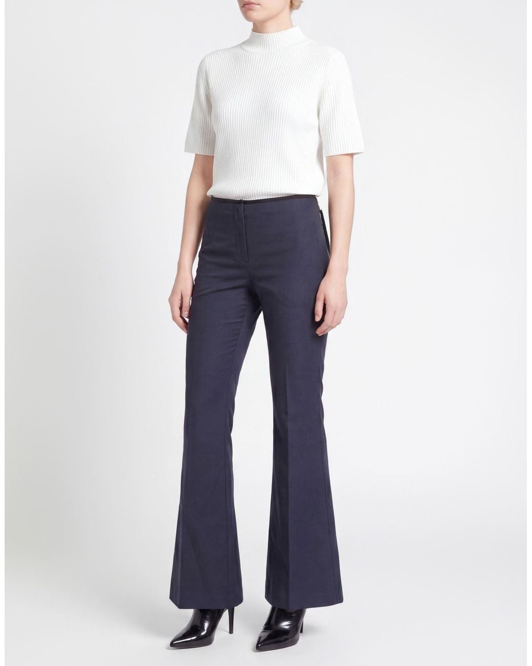 Moncler Blue Pants Cotton, Elastane