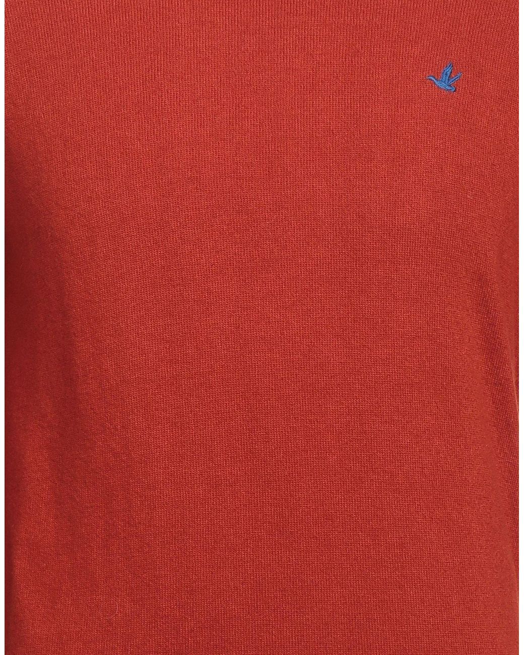 Brooksfield Red Turtleneck Virgin Wool for men