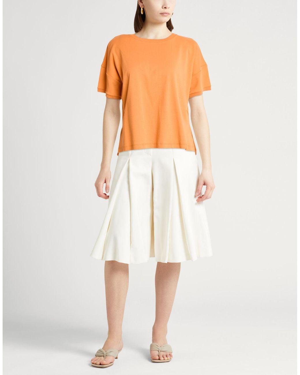 Moorer Orange T-Shirt Cotton
