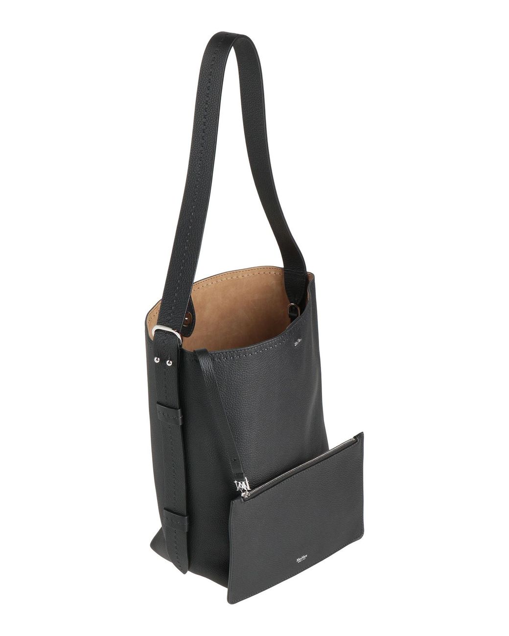 Max Mara Black Shoulder Bag Leather