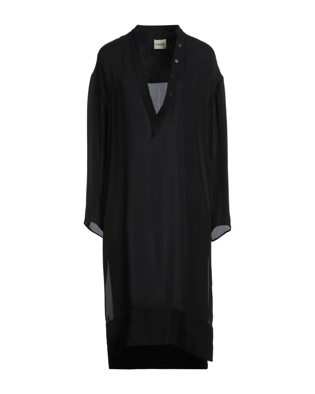 Khaite Black Midi Dress Silk