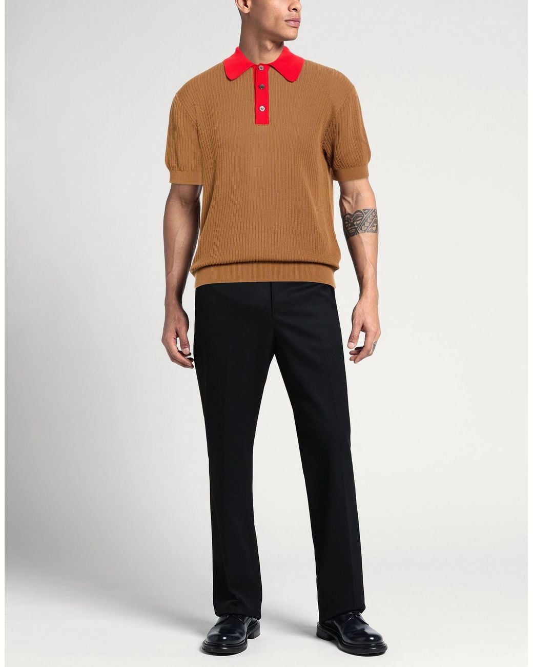 FILIPPO DE LAURENTIIS Orange Sweater Cotton for men