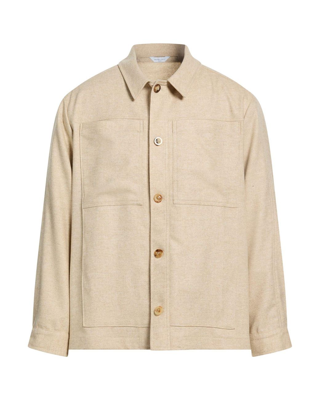 Boglioli Natural Jacket Virgin Wool, Polyester, Elastane for men