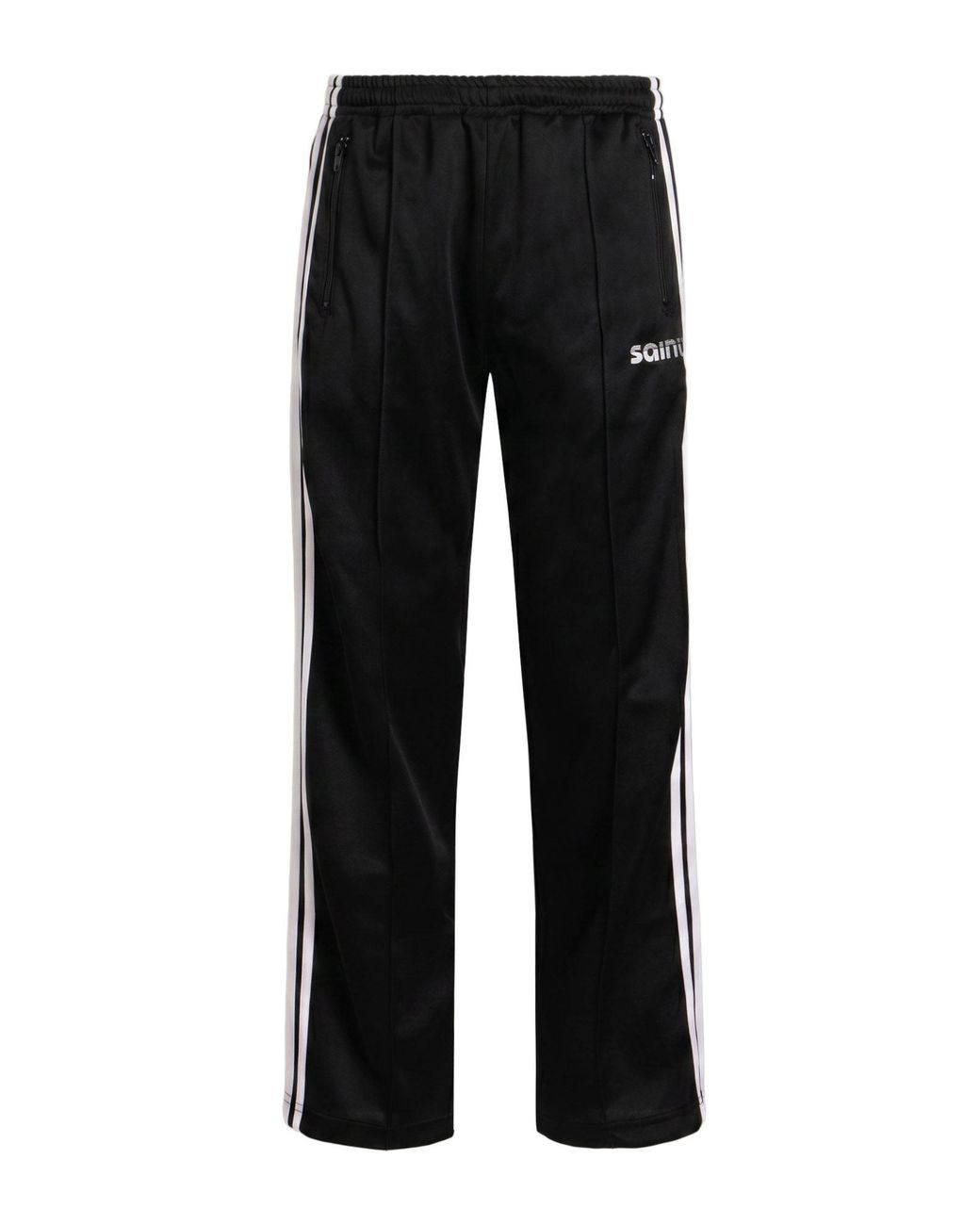 Saint Michael Black Pants Polyester for men