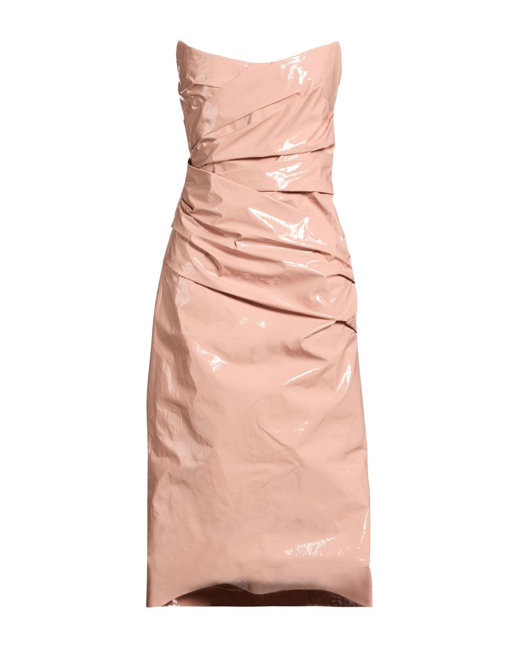 Del Core Pink Midi Dress Cotton, Polyester