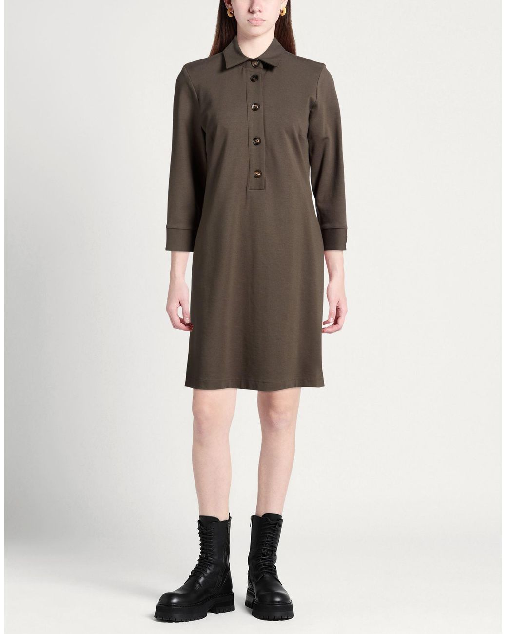 Camicettasnob Brown Mini Dress