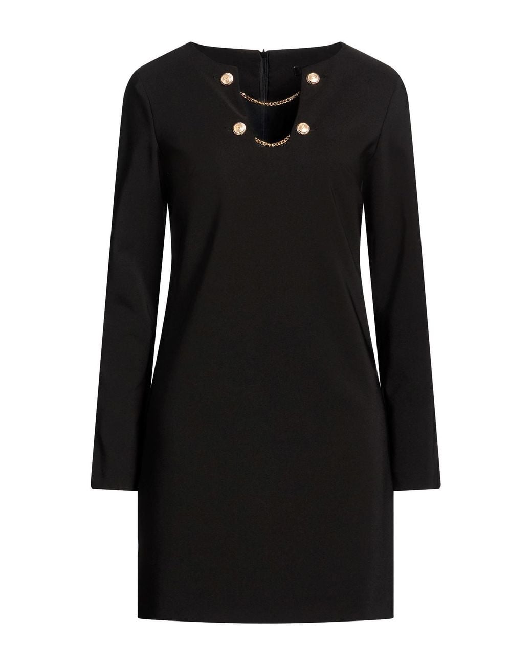 Relish Black Mini Dress Polyester, Elastane