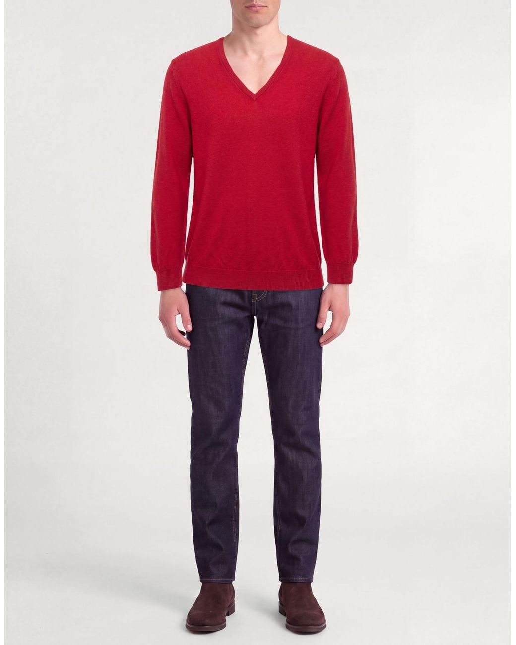 Fedeli Red Sweaters for men