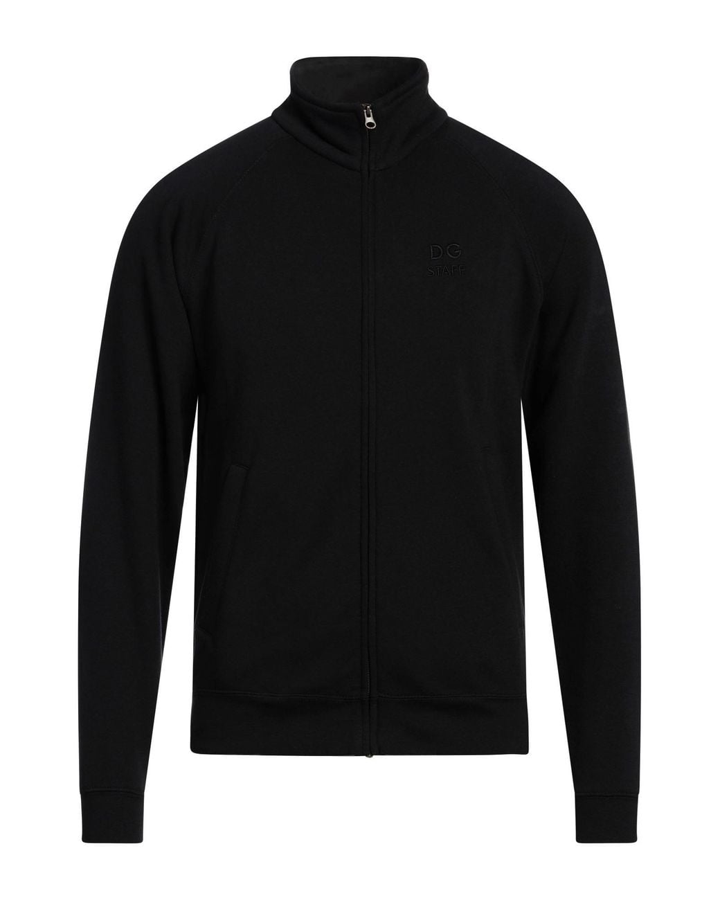 Dolce & Gabbana Black Sweatshirt Cotton, Polyester for men