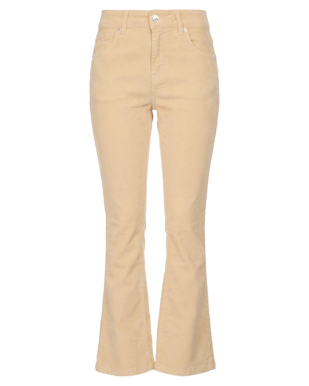 White Wise Natural Pants Cotton, Elastane