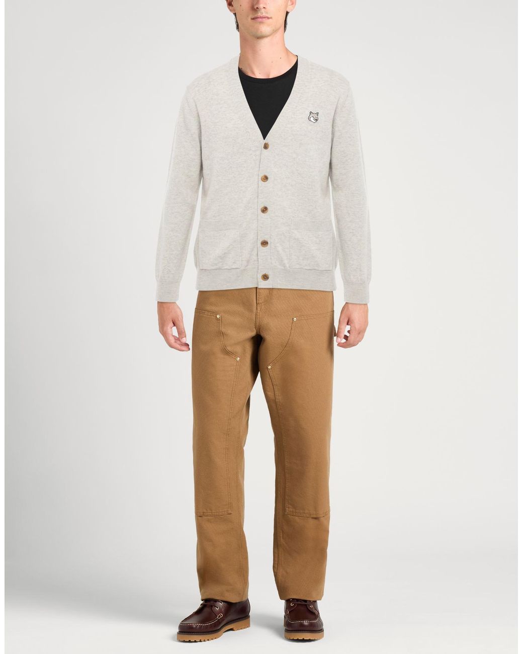 Maison Kitsuné White Cardigan for men