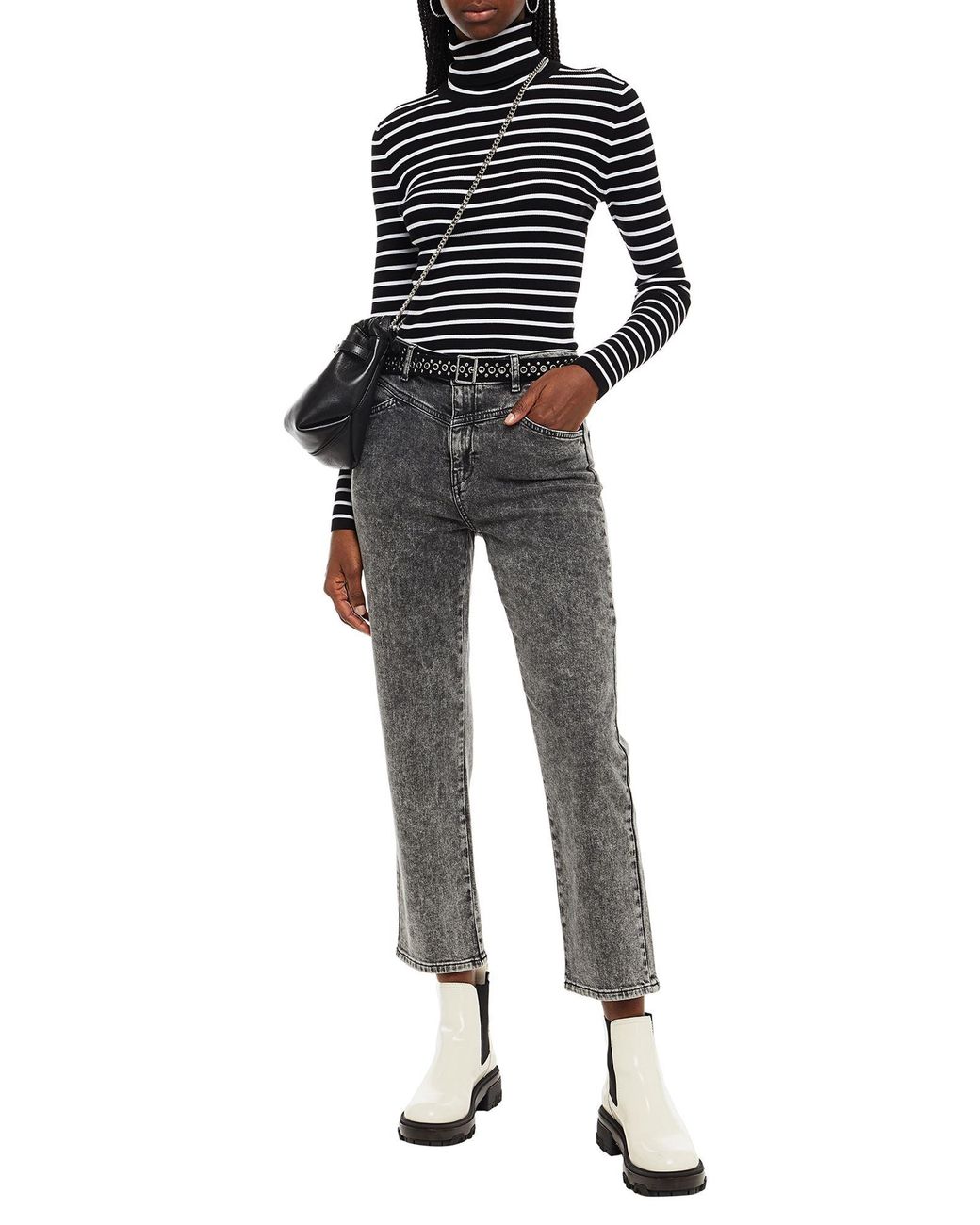 Maje Gray Jeans Cotton, Elastane
