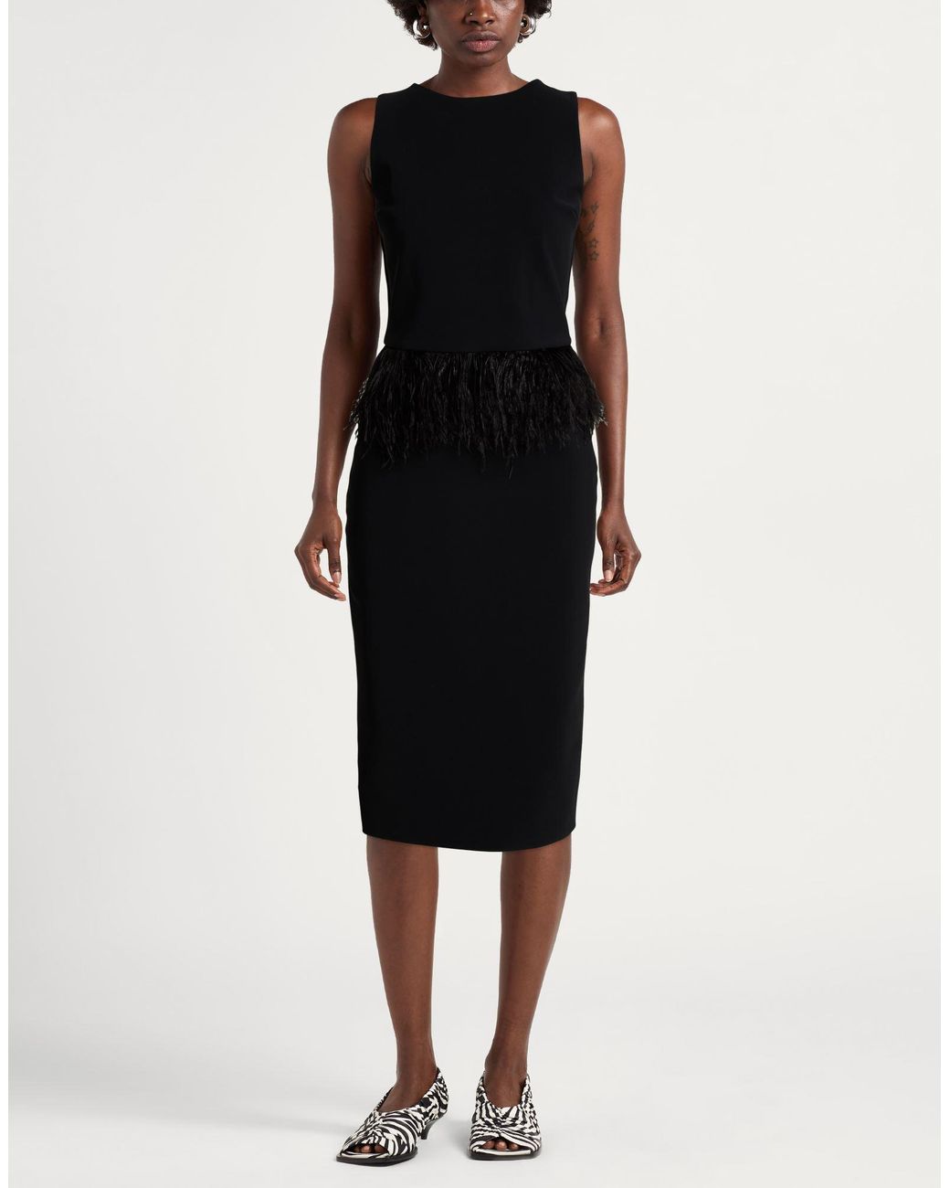 La Petite Robe Di Chiara Boni Black Midi Dress