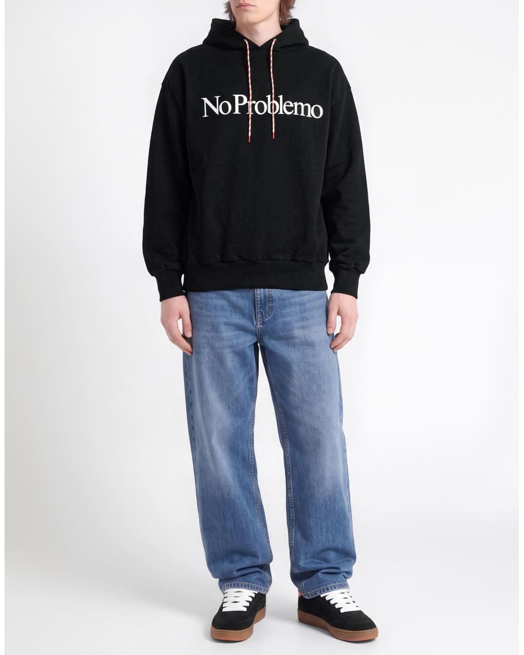 No Problemo Blue Sweatshirt Cotton for men