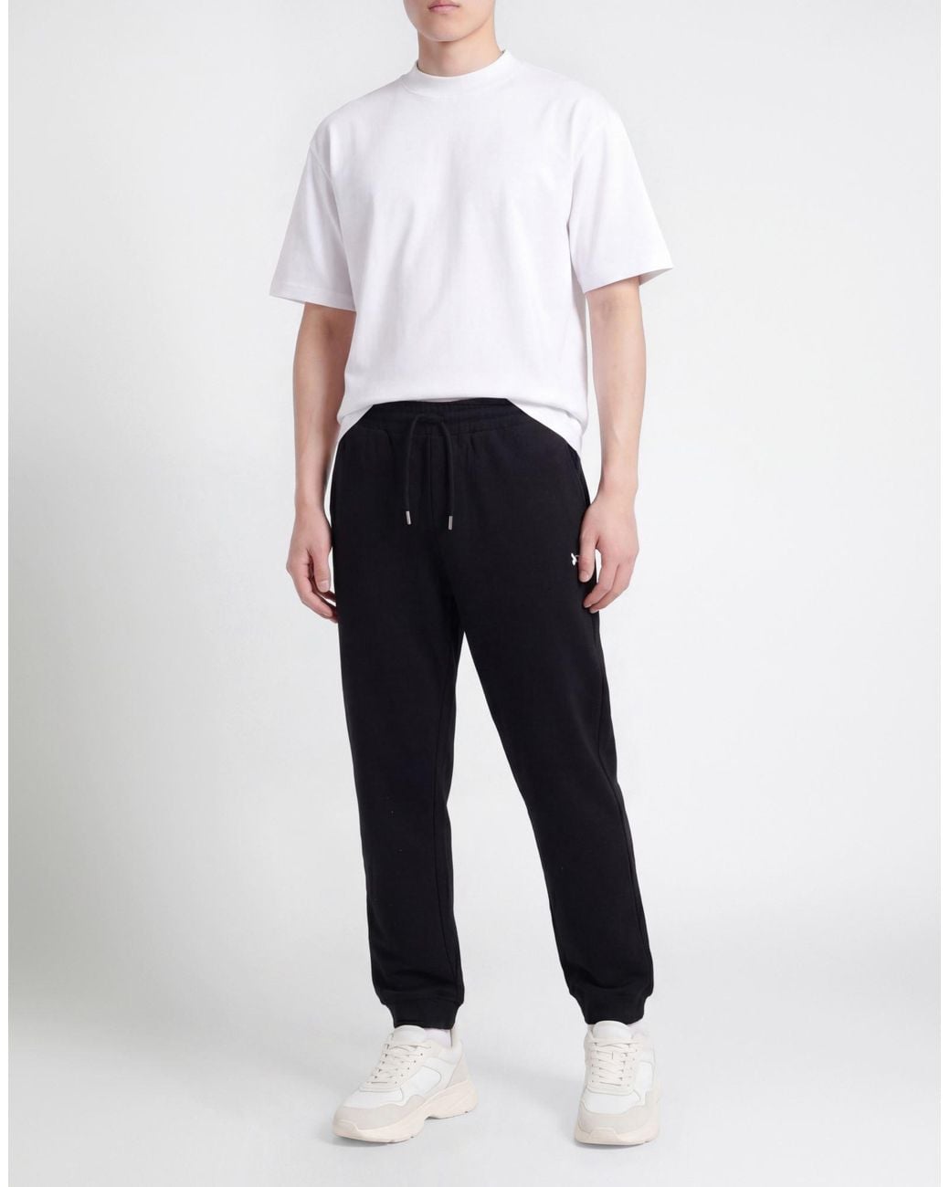 Karl Lagerfeld Black Pants Organic Cotton for men