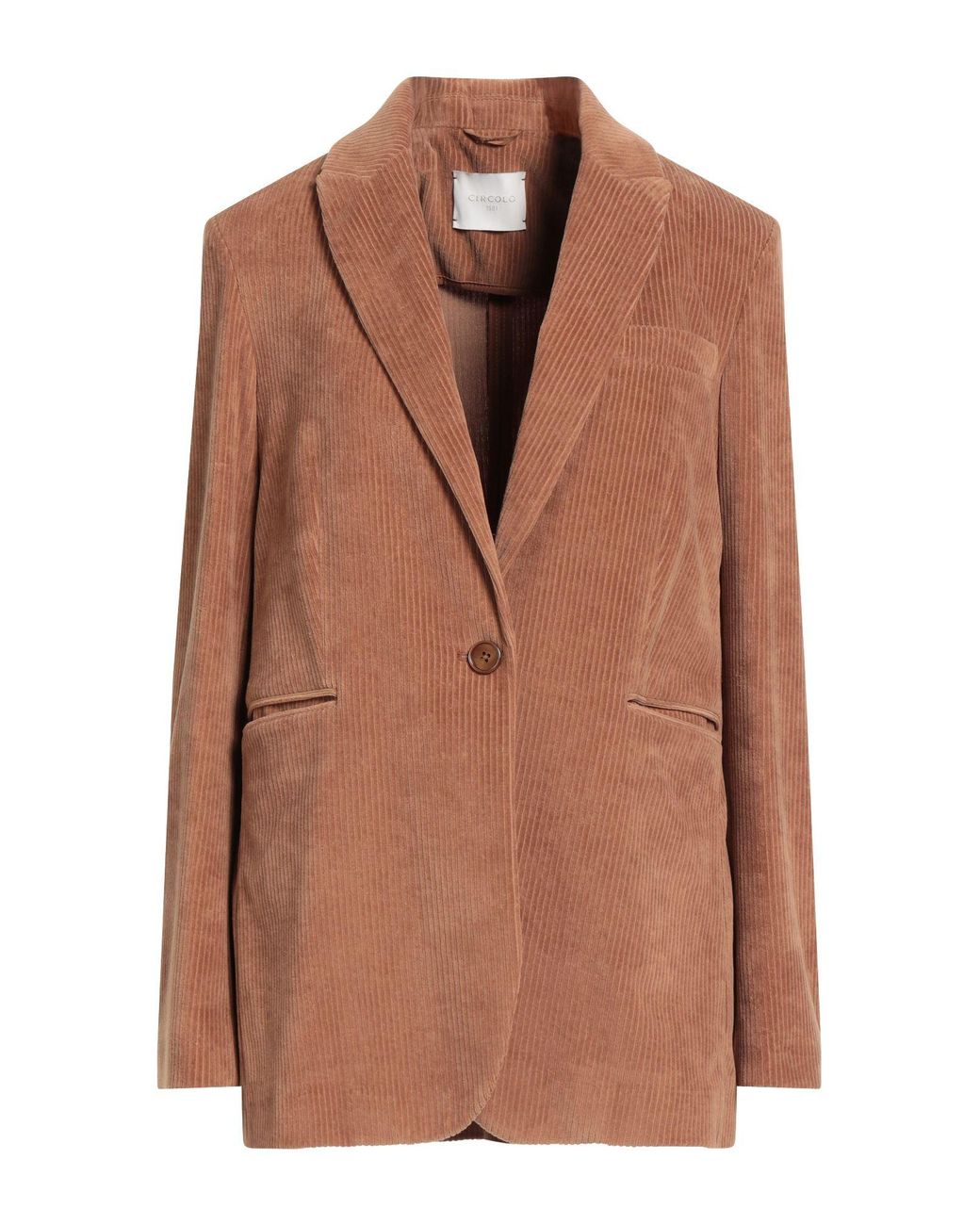Circolo 1901 Brown Blazer Cotton, Polyester