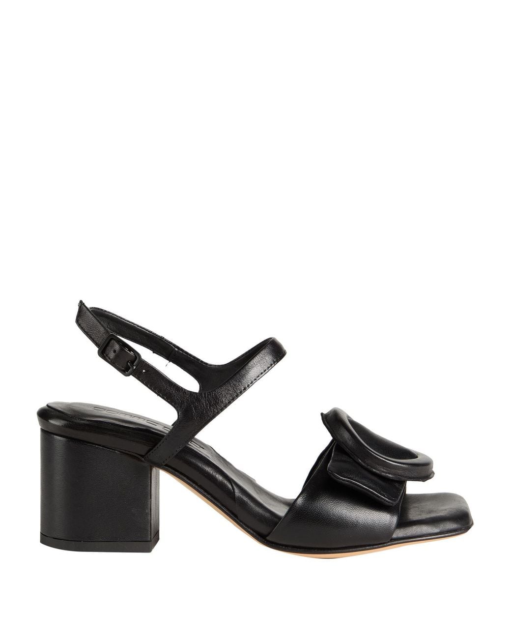 Pomme D'or Black Sandals Leather