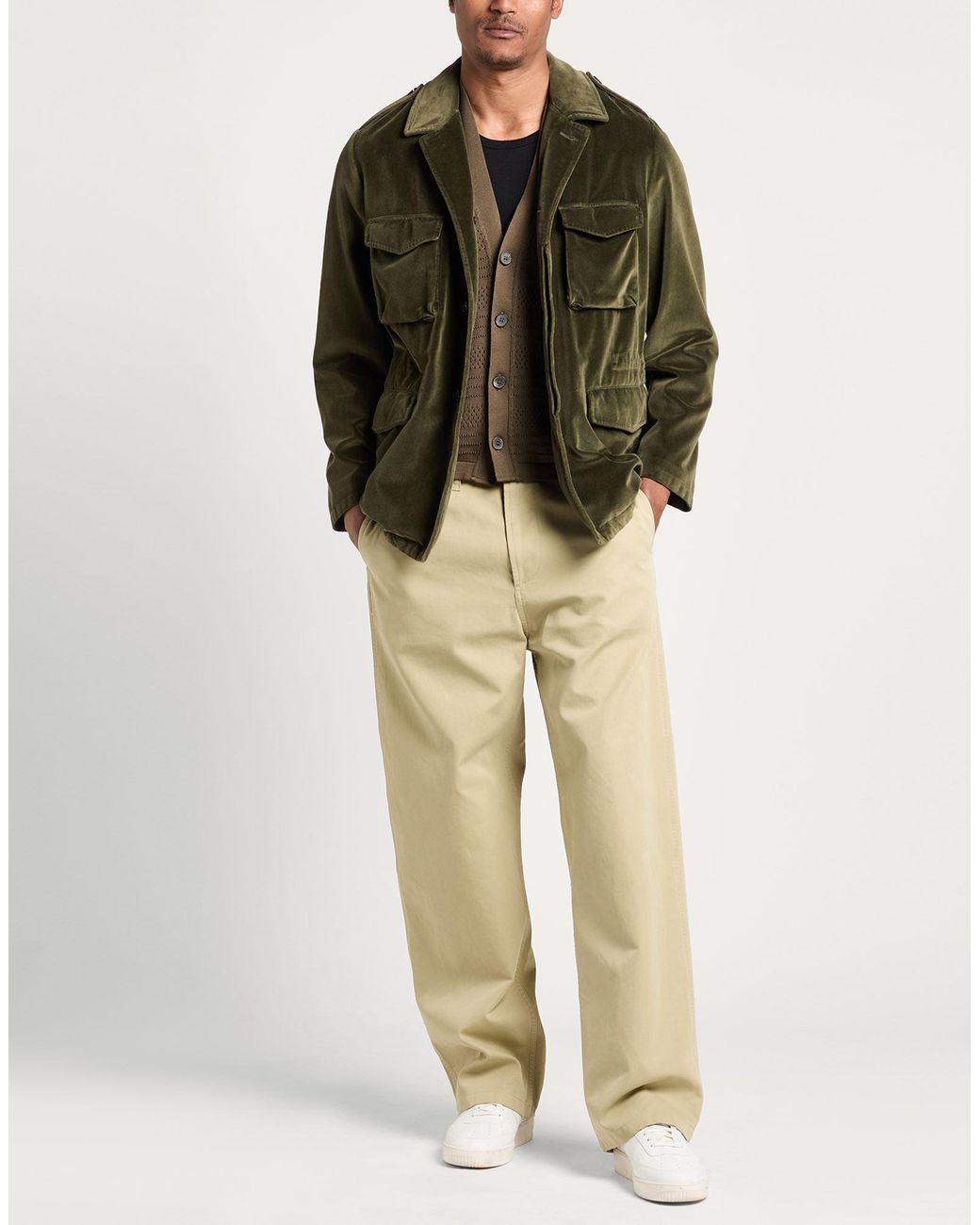 Boglioli Green Jacket Cotton for men
