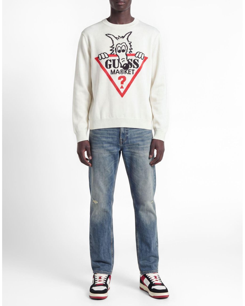 Guess Gray Sweaters for men