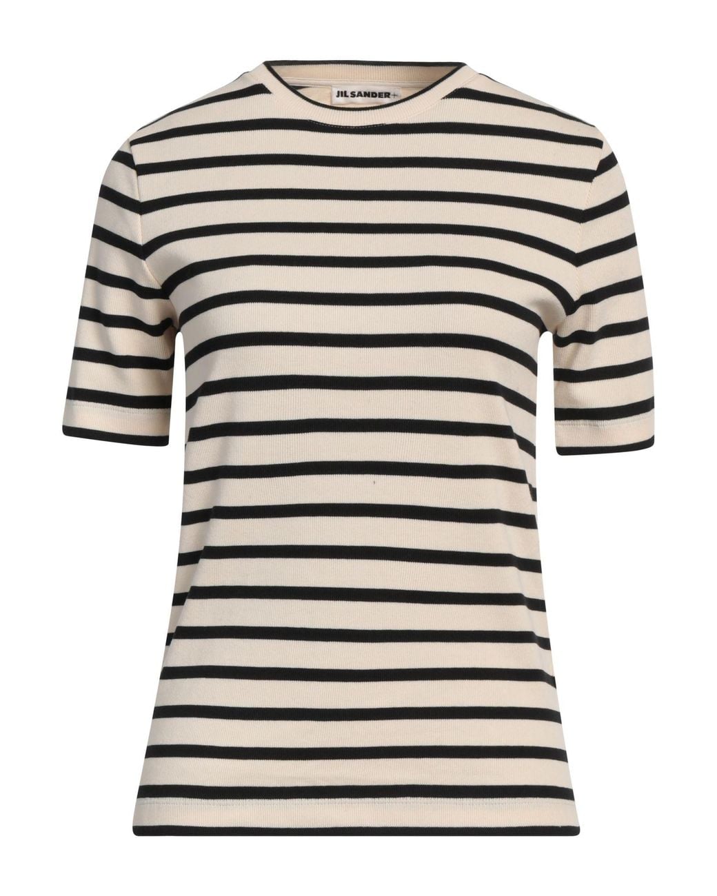 Jil Sander Black Ivory Sweater Cotton