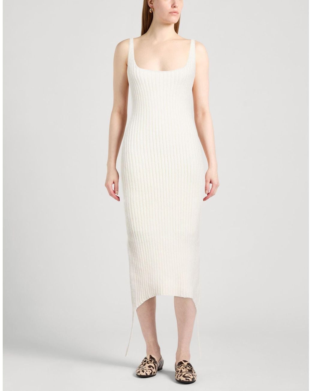 Balmain White Midi Dress