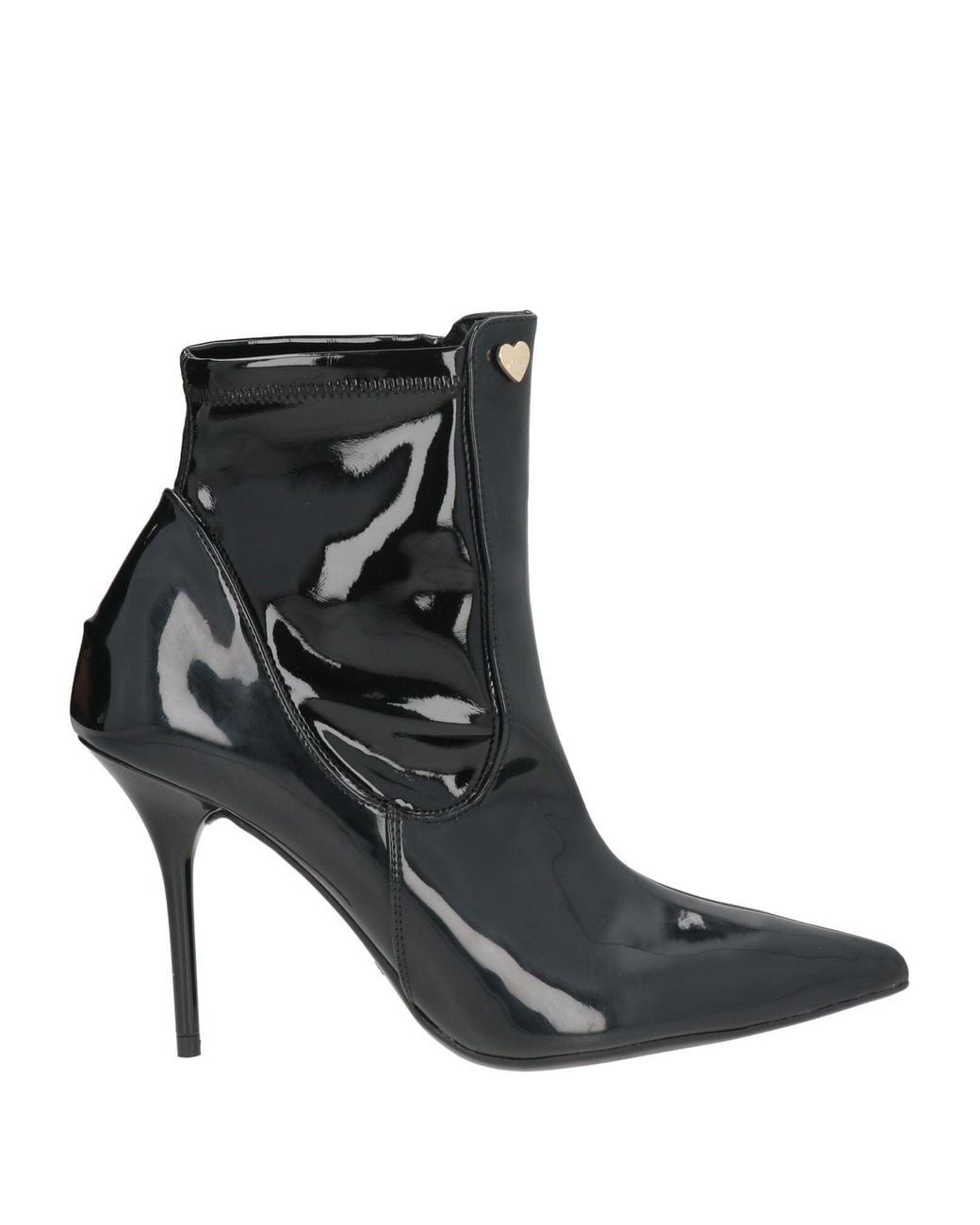 Love Moschino Black Ankle Boots Synthetic Material