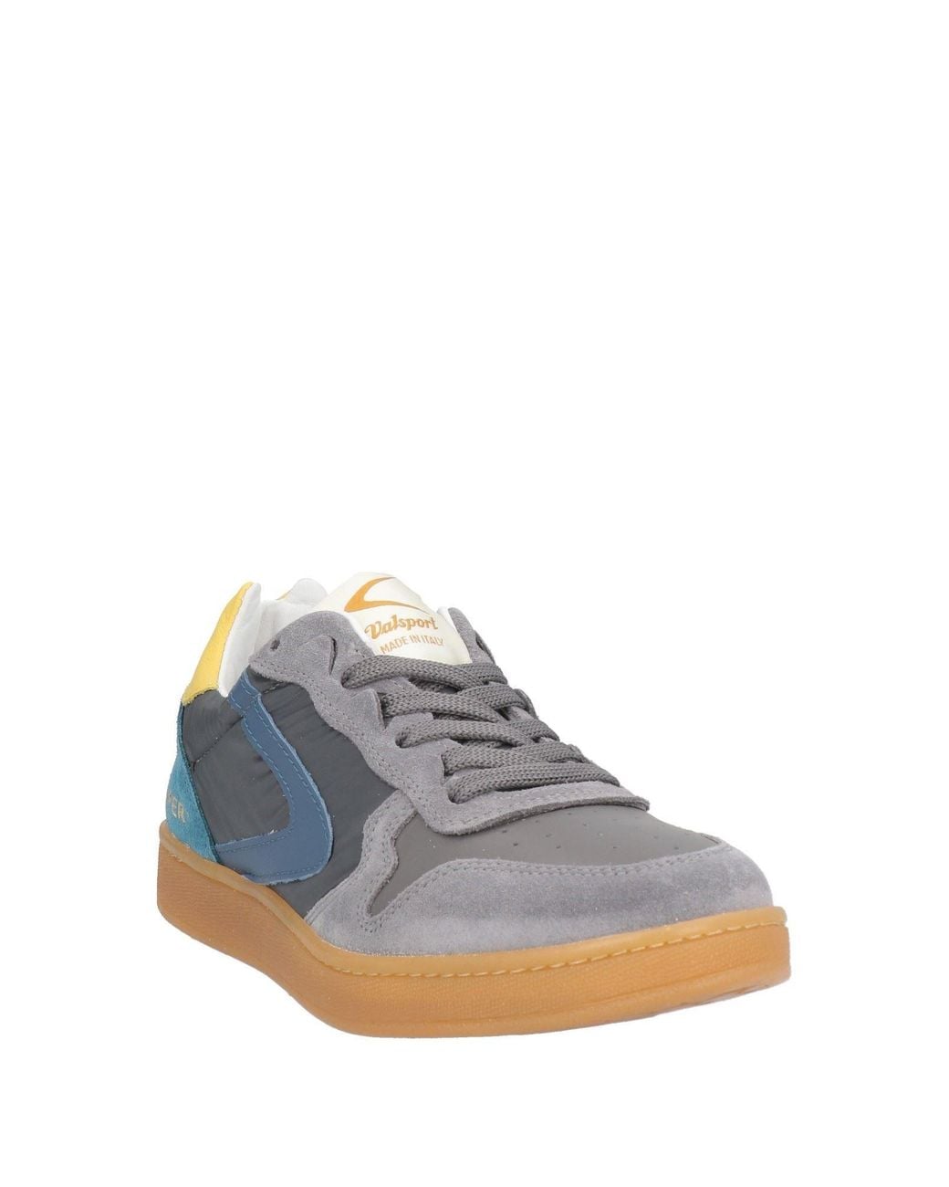 Valsport Blue Charcoal Sneakers Leather, Textile Fibers for men