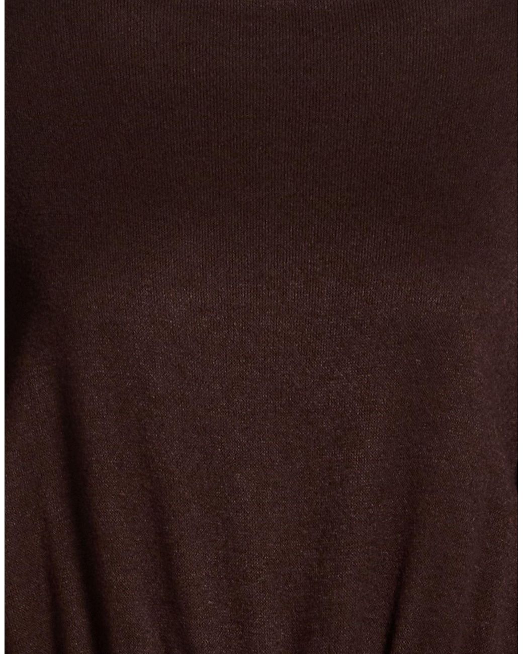 Rinascimento Brown Dark Midi Dress Polyester, Viscose, Elastane