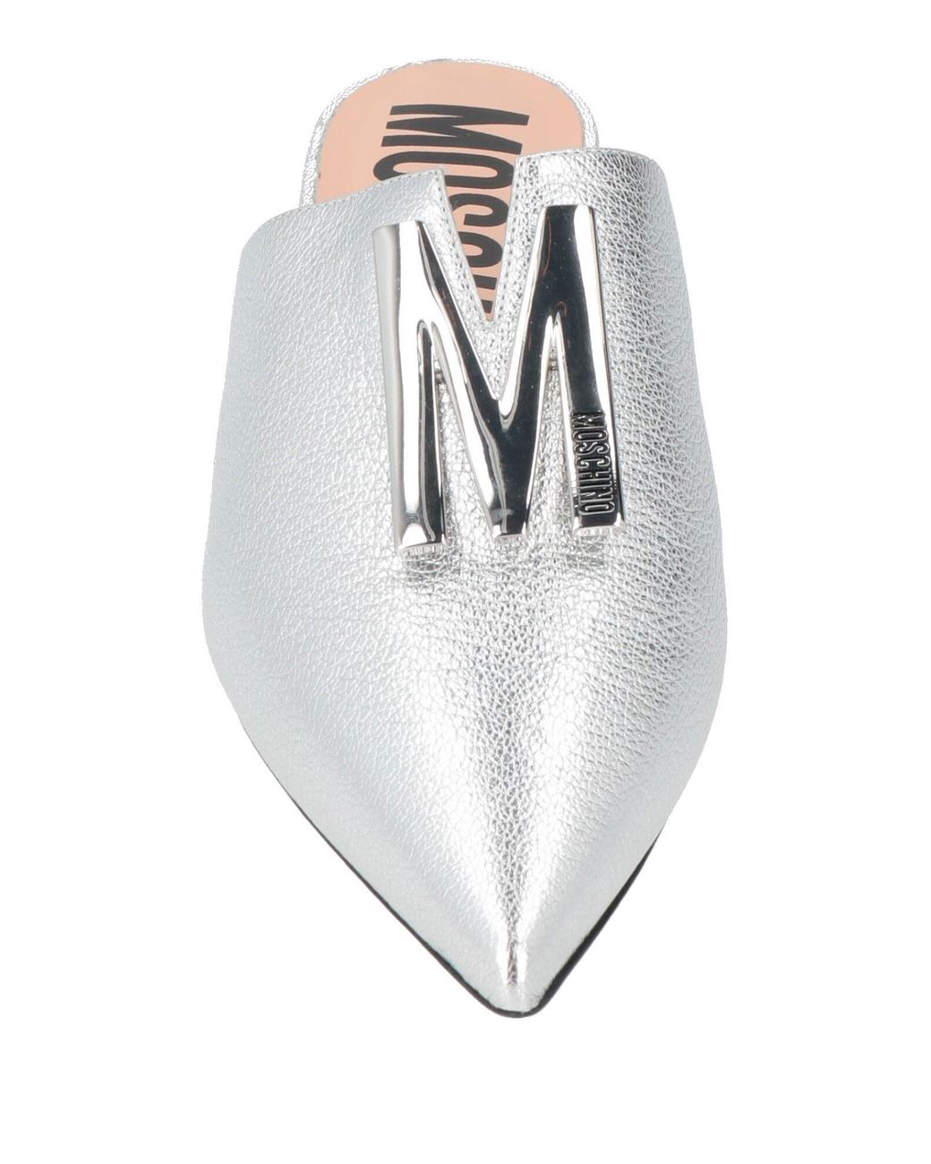 Moschino White Mules & Clogs