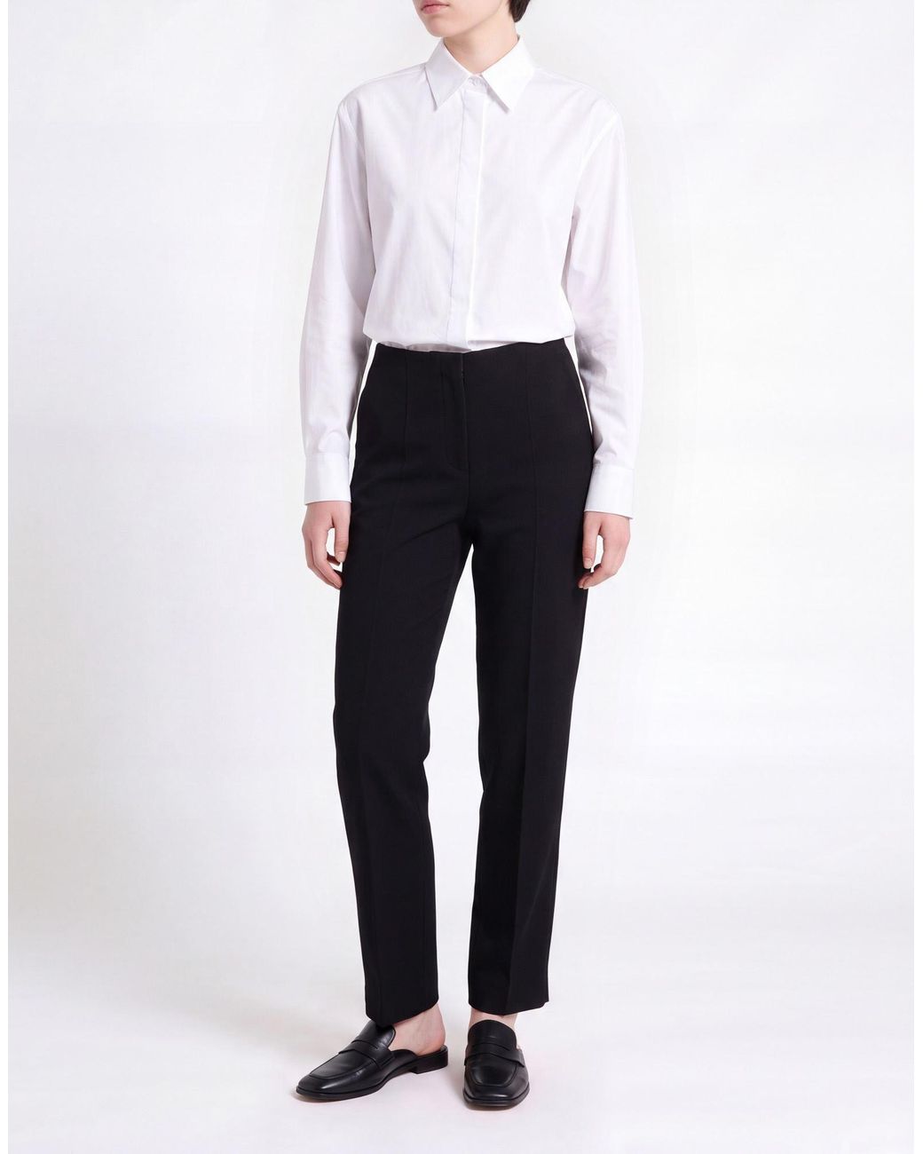 Giorgio Armani Black Pants Virgin Wool, Elastane