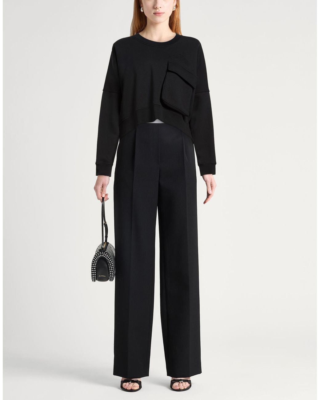 DSquared² Black Sweatshirt Cotton, Polyester